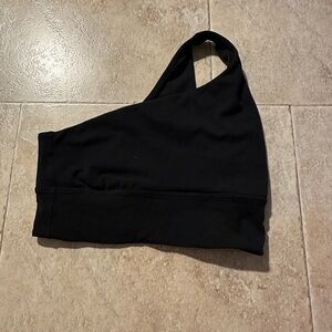 Black One-Shoulder Top